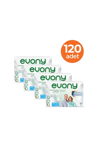 Bel Bantlı Yetişkin Hasta Bezi Medium 30lu 4 Paket 120 Adet M
