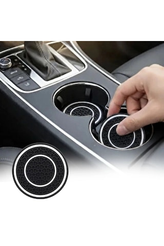 Silikon Araç Bardak Altlığı 70 Mm Kaymaz Telefon Ve Para Tutucu Mat Bx40
