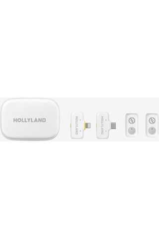 Hollyland Lark A1 Combo 2 Kişilik Kablosuz Mikrofon Beyaz