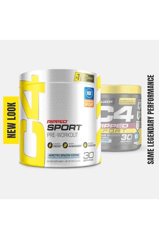 C4 Ripped Sport Pre Workout Powder Arctic Snow Cone Weight Loss - 30 Servings-usa Versiyon