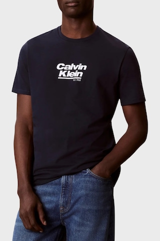 Calvin Klein Erkek T Shirt Lv14rf803g Cef Lacivert