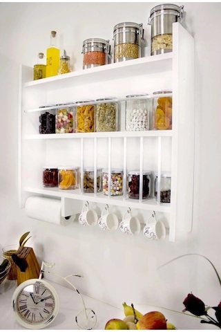 Ahşap Çok Amaçlı Terek Rafı