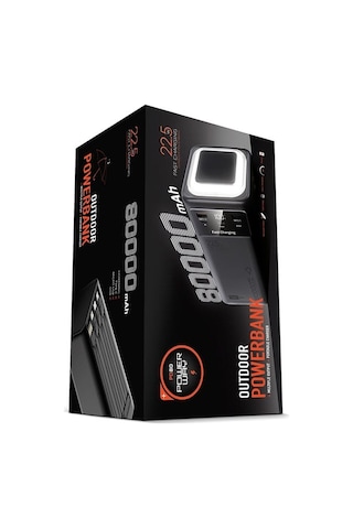 Powerway Pd80 80.000mah 22.5w Pd & Qc 3.0 Hızlı Şarj Destekli Dijital Göstergeli Powerbank Diğer