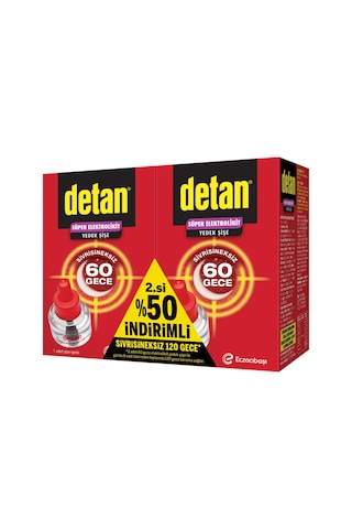 Detan 120 Gece Elektrolikit 2.si %50 Yedek