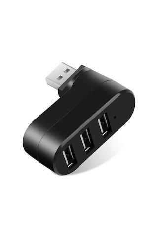 Usb Hub 3 Bağlantı Noktası Usb 2.0 Combo Hub Bus Powered Rotatableable Usb Hub Usb Port Hızlı Taşıma Hub Kompakt Ve