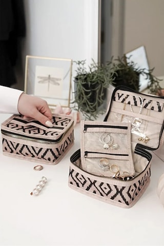 Bohe Seyahat Takı Makyaj Düzenleyici Çantası Mini Çanta