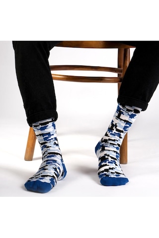 Ozzy Socks Camou Desenli Çorap Mavi