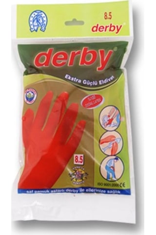 Derby No 8 Lastik Eldiven
