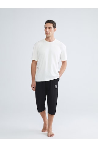 LC Waikiki Lc Waıkıkı Siyah Kapri Boy Erkek Pijama Altı
