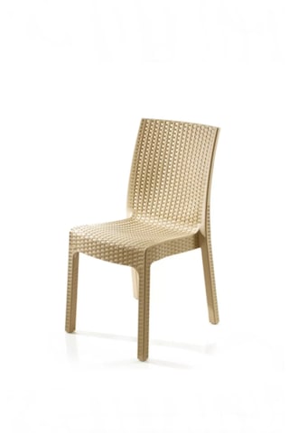 4 Kişilik 70x120 Cm Rattan Masa Takımı Camlı Kapuçino