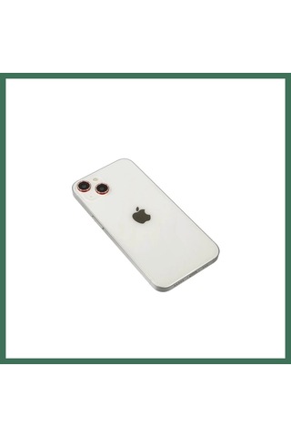En-cag Apple Uyumlu iPhone 14 Uyumlu Diamond Kamera Lens - Kırmızı Bss
