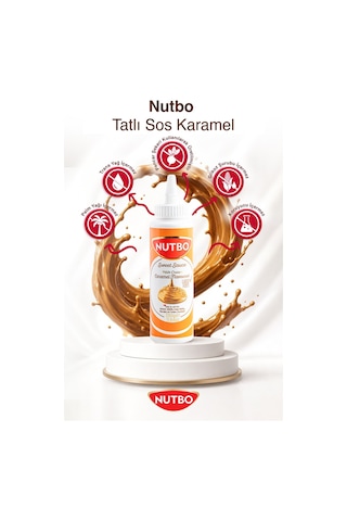 Tatlı Sos Karamel Aromalı - Waffle&krep&pankek&churros& San Sebastian& Kruvasan& Dondurma Sos 330 Gr