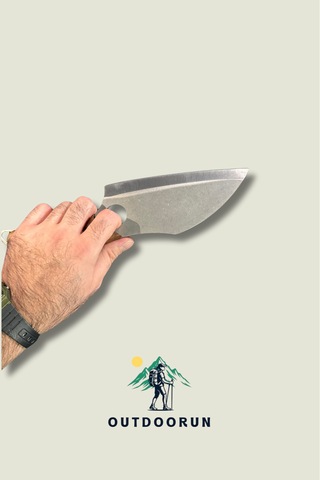 Ahşap Gövdeli Viking Almazan Şef Kamp Bıçağı 28 Cm Kahverengi