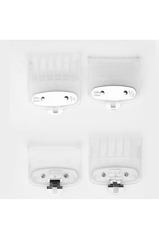 Yifomall Çift Boyutlu 1.5mm + 4.5mm Metal Destekli Şeffaf Saç Kesim Tarağı - 2'li Set