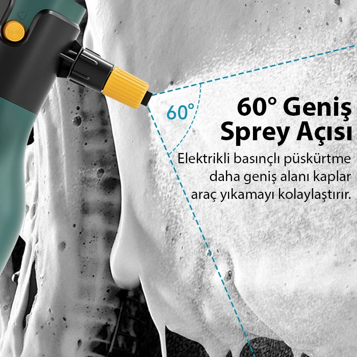 Ally 2l Yüksek Basınçlı Şarjlı Köpük Makinası Oto Yıkama Pompası Köpük Püskürtücü