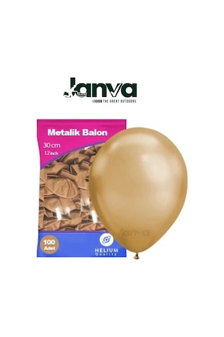 Büyük Boy 12 İnç Parlak Metalik Balon Parti Doğum Günü Gösteri 100 Adet Gold