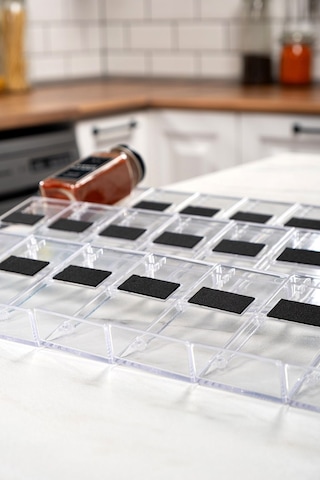 Mienda Home 36 Parça Baharatlık Şeffaf-lego Stand Çok Amaçlı Düzenleyici-mhydklego36-organizer Şeffaf