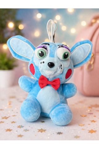 Mavi Peluş Figür 20 Cm Yumuşak, Hafif, Askılı Oyuncak Açık Mavi