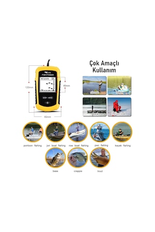 Valkyrie Taşınabilir Balık Bulucu 0,7-100m Derinlik Sonar