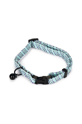 Beeztees Kedi Boyun Tasması, Zilli, Mavi, 24,5-33cm