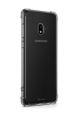 Blogy Galaxy J4 İle Uyumlu Crystal Fit Kılıf Smoke Black
