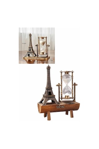 Zengemtx Paris Eyfel Kulesi Hediyelik Eyfel Retro Kum Saati Dekoratif Eşya