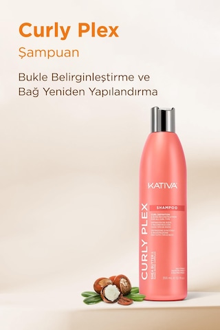 Kativa Curly Plex Bukle Belirginleştirme & Bağ Onarma Şampuanı 355 Ml Kıvırcık