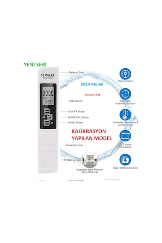 Ec/ppm Metre Tds Ölçer-su Kalitesi Ölçer Versiyon 2.01 Kalibrasyo Ec/ppm Metre Tds Ölçer-su Kalitesi Ölçer Versiyon 2.01 Kalibrasyo