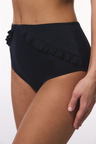 Penti Siyah New High Ruffle Yüksek Bel Bikini Altı