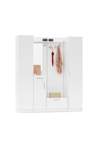 Abre Vm-343637 Beyaz Vestiyer Portmanto Ayakkabılık Diğer