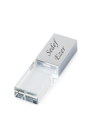Isme Kişiye Özel Hediyelik 32 Gb Metal Kutulu Kristal Usb Bellek