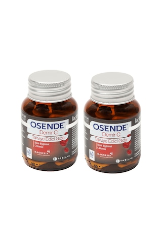 Osende Demir C 60 Kapsül Takviye Edici Gıda 2 Adet