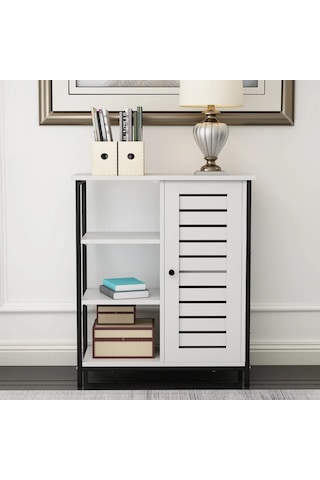 Ağaç Atölyesi – Chiara White Ahşap Dresuar/Dolap/Kitaplık Ceviz