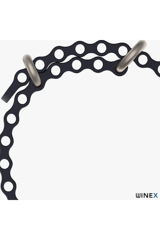 Winex 42-44mm Yeni Nesil Apple Uyumlu Akıllı Saat Kordonu Siyah