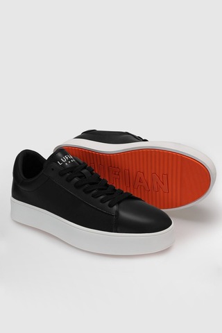 Lufian Erkek Anton Deri Sneaker Ayakkabı 112230224 Siyah Siyah