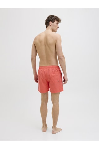 Jack & Jones Jack Jones Yazı Baskılı Erkek Deniz Şortu 12272799 Kırmızı