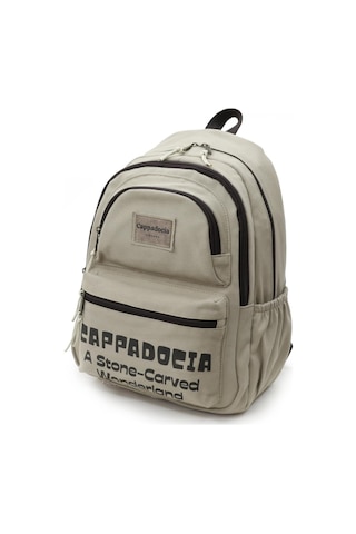 15mins Cappadocia Vintage 4007 Olympos Sırt Okul Seyahat Günlük Spor 15.6 İnç Laptop Notebook Laptop Çantası 12 Gri