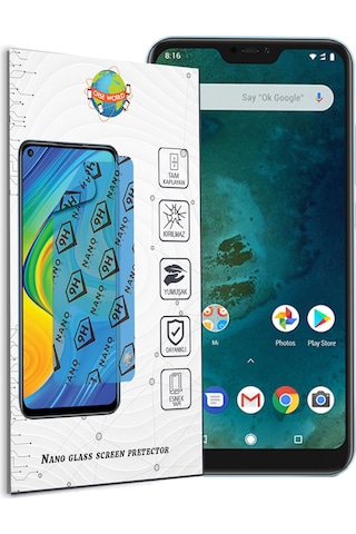Xiaomi Mi A2 Lite Nano Ekran Koruyucu Kırılmaz Esnek Cam