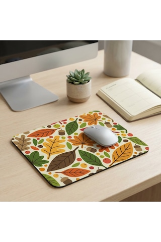 Tabloe Boho Stil Özel Renkli Mouse Pad - 23x19 Cm - Kaydırmaz Tabanlı Kaliteli Mousepad Çok Renkli