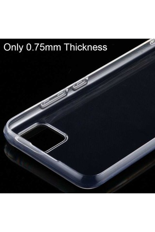 Realme C11 Kılıf Zore Şeffaf Ince Ve Esnek Süper Silikon Kılıf Renksiz