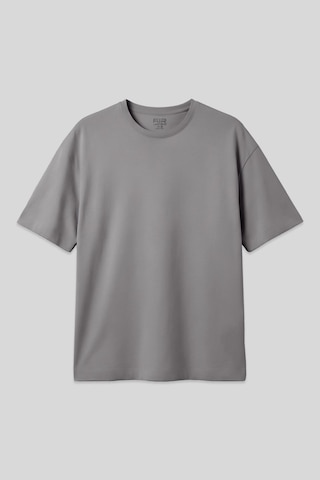 Air Jones Tommy Life Koyu Gri %100 Pamuk Kalın Yumuşak Dokulu Oversize Fit Basic Erkek T-shirt - 88353 Koyu Gri