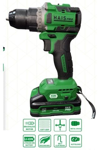 Hais Pro RB-2201 21V DC 2AH X2 Darbesiz Matkap