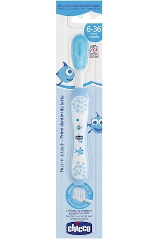 Chicco Ilk Süt Dişi Fırçası Mavi 6-36 Ay