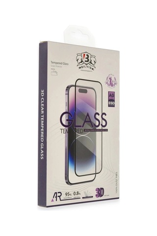 Mey İthalat iPhone Uyumlu 15 Pro Bilvis 3d Cam Ekran Koruyucu