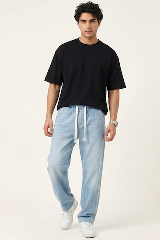 Bigdart Erkek Rahat Kesim Baggy Jean Pantolon 30076 - Mavi