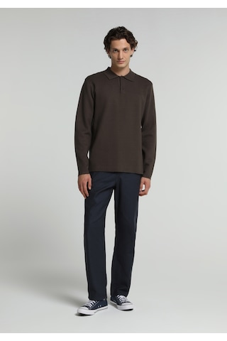 Colin's Colins Regular Fit Polo Yaka Jakarlı Erkek Kahverengi Kazak Cl1076234 Q1.v1 Brw