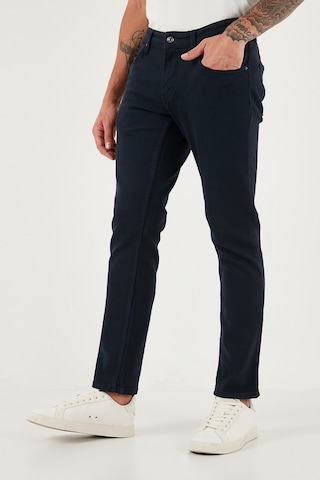 Buratti Pamuklu Regular Fit Normal Bel Boru Paça Jeans Erkek Kot Pantolon 2211C40Parma Lacivert