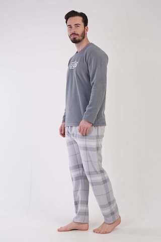 Vienetta Erkek Polar Uzun Kol Gri Pijama Takım 3c0t3n1o88 001