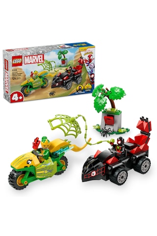 LEGO® Marvel Spidey ve İnanılmaz Arkadaşları Spin ve Electro Dinozor Aracı Takibi 11198 - 4 Yaş ve Üzeri Yaratıcı Oyuncak Seti (124 Parça)
