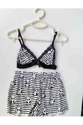 Şortlu Sexy Takım Pijama Takımı Çok Renkli